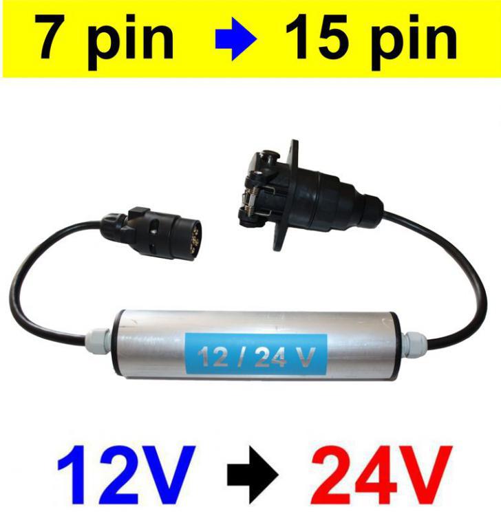 Przetwornica napicia 12V / 24V - 7 pin / 15 pin