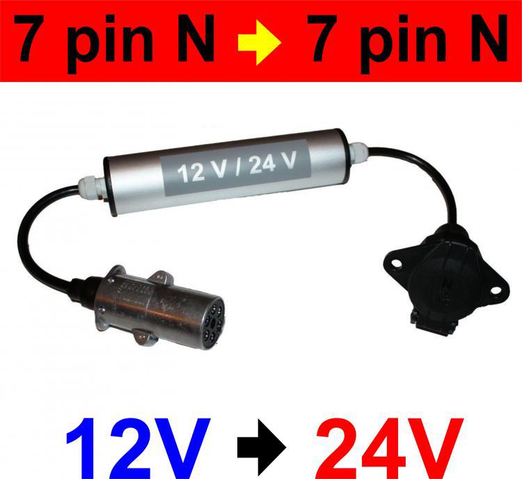 Przetwornica napicia 12V / 24V - 7 pin N / 7 pin N